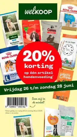Welkoop Op één artikel hondenvoeding aanbieding