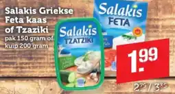 Coop Salakis Griekse Feta kaas of Tzaziki aanbieding