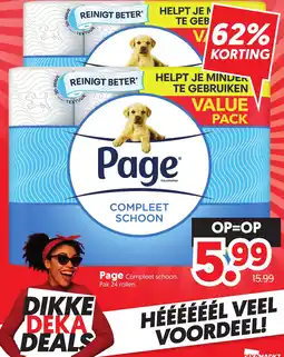 Dekamarkt Page Compleet schoon aanbieding