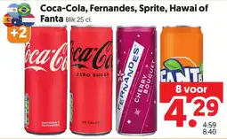 Dekamarkt Coca-cola, fernandes, sprite, hawaï of fanta aanbieding