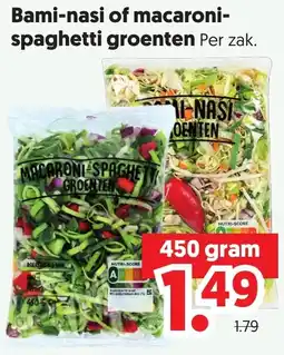 Dekamarkt Bami-nasi of macaroni-spaghetti groenten aanbieding