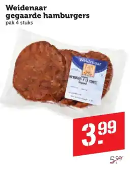 Coop Weidenaar gegaarde hamburgers aanbieding