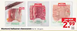 Dekamarkt Montorssi Italiaanse vleeswaren aanbieding