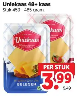Dekamarkt Uniekaas 48+ kaas aanbieding