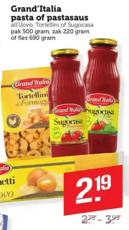 Coop Grand'Italia pasta of pastasaus aanbieding
