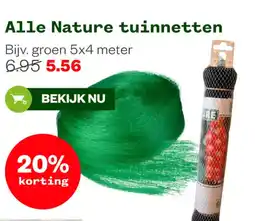 Welkoop Alle Nature tuinnetten aanbieding