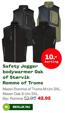 Welkoop Safety Jogger bodywarmer Oak of Størvik aanbieding