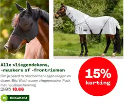 Welkoop Alle vliegendekens, maskers of frontriemen aanbieding