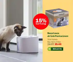 Welkoop Beeztees drinkfonteinen aanbieding