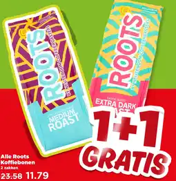 PLUS Alle Roots Koffiebonen aanbieding