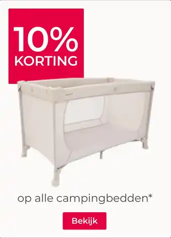 Prenatal op alle campingbedden* aanbieding