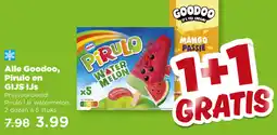 PLUS Alle Goodoo, Pirulo en GIJS IJs aanbieding