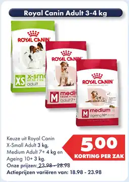 Huisdier Voordeelshop Royal Canin Adult 3-4 kg aanbieding