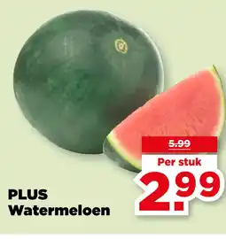 PLUS PLUS Watermeloen aanbieding