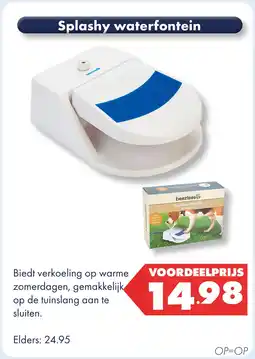 Huisdier Voordeelshop Splashy waterfontein aanbieding