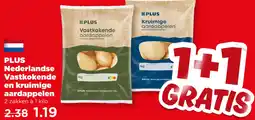 PLUS PLUS Nederlandse Vastkokende en kruimige aardappelen aanbieding