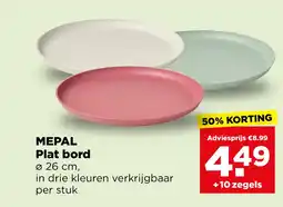 PLUS MEPAL Plat bord aanbieding