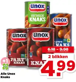 PLUS Alle Unox Knaks aanbieding