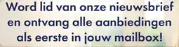 Huisdier Voordeelshop Word lid van onze nieuwsbrief aanbieding