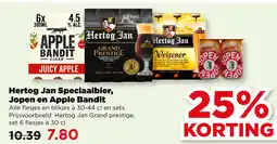 PLUS Hertog Jan Speciaalbier, Jopen en Apple Bandit aanbieding