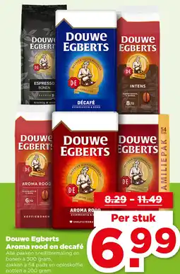 PLUS Douwe Egberts Aroma rood en decafé aanbieding