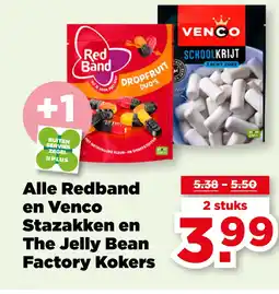 PLUS Stazakken en The Jelly Bean Factory Kokers aanbieding