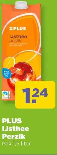 PLUS PLUS IJsthee Perzik aanbieding
