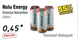 Budget Food Nulu Energy aanbieding