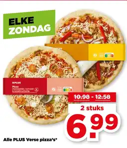 PLUS Alle PLUS Verse pizza's* aanbieding