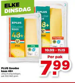 PLUS PLUS Goudse kaas 48+ aanbieding