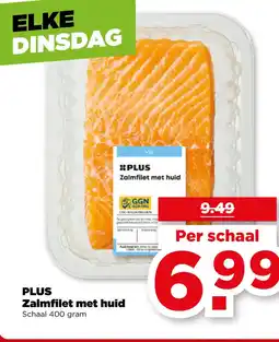 PLUS PLUS Zalmfilet met huid aanbieding