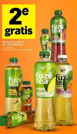 Albert Heijn Alle Fuze Tea en 1.25 literflessen aanbieding
