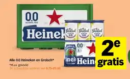 Albert Heijn Alle 0.0 Heineken en Grolsch aanbieding