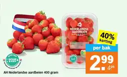 Albert Heijn AH Nederlandse aardbeien aanbieding