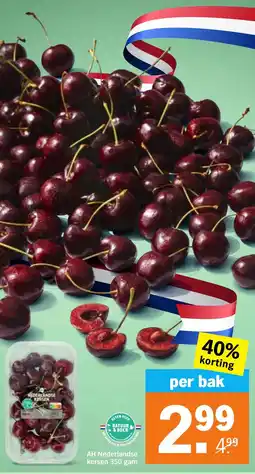 Albert Heijn AH Nederlandse kersen aanbieding