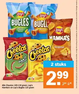 Albert Heijn Alle Cheetos, Lay's Hamka's en Lay's Bugles aanbieding