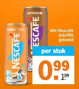 Albert Heijn Alle Nescafé ijskoffie gekoeld aanbieding