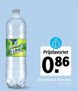 Albert Heijn AH Lemon & lime zero aanbieding