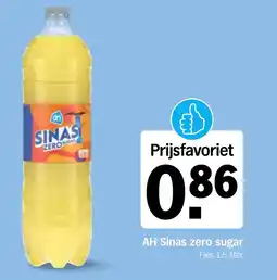Albert Heijn AH Sinas zero sugar aanbieding