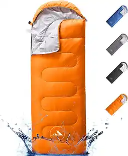 Bol.com HikeMeister mummy slaapzak kamperen Oranje ca. 220 x 75 cm met draagtas aanbieding