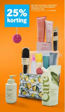 Albert Heijn Alle Care accessoires of geurlijnen Peachy Ice Tea, Cherry Blossom of Botanical Sage aanbieding