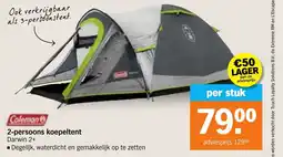 Albert Heijn Coleman 2-persoons koepeltent aanbieding