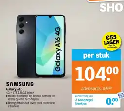Albert Heijn SAMSUNG Galaxy A16 aanbieding