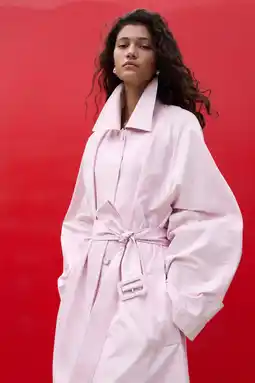 Wehkamp Mango trenchcoat lichtroze aanbieding