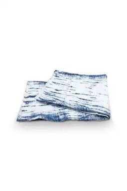 Wehkamp vtwonen plaid tie-dye (blauw) (130x170 cm) aanbieding