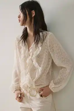 Wehkamp Mango blouse broderie crème aanbieding