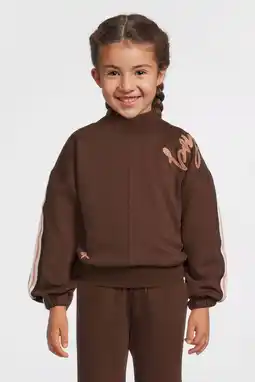 Wehkamp Me & My Monkey sweater met borduursel donkerbruin aanbieding
