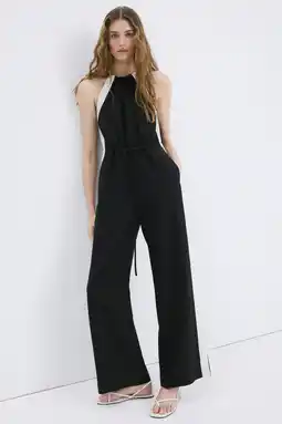 Wehkamp Mango top met linnen zwart aanbieding