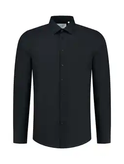 Wehkamp Pure Path slim fit overhemd black aanbieding