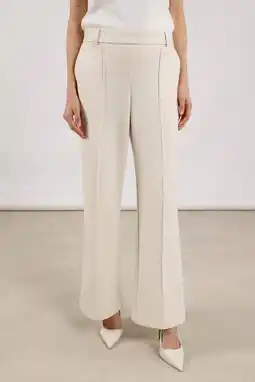 Wehkamp NUKUS straight regularwaist pantalon ecru aanbieding